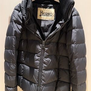 Herno Charcoal Quilted Jacket